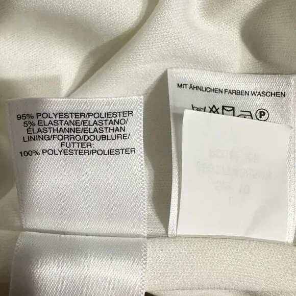 Rachel Rachel Roy Halter Sheath Dress Women's Large White Cold Shoulder NWT - Picture 6 of 8